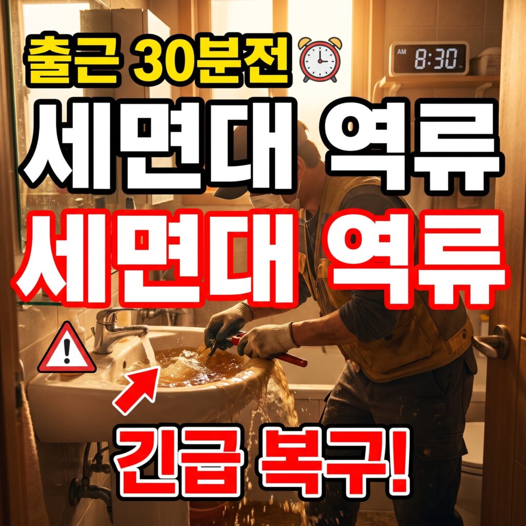신입사원 첫 자취방, 출근 30분 전 세면대 역류 — 첫 회식 무산 위기