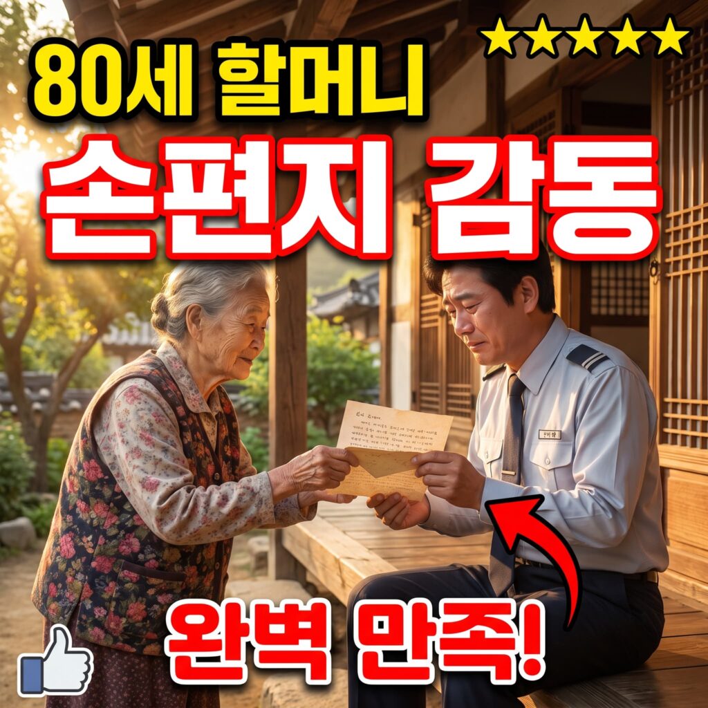 80세 할머니의 손편지 — “우리 손주 같은 기사님께”