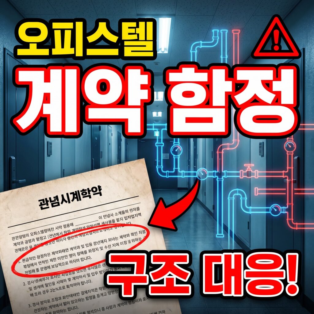 오피스텔 관리 계약의 함정 — 세대 다수·공용 소수 구조 대응