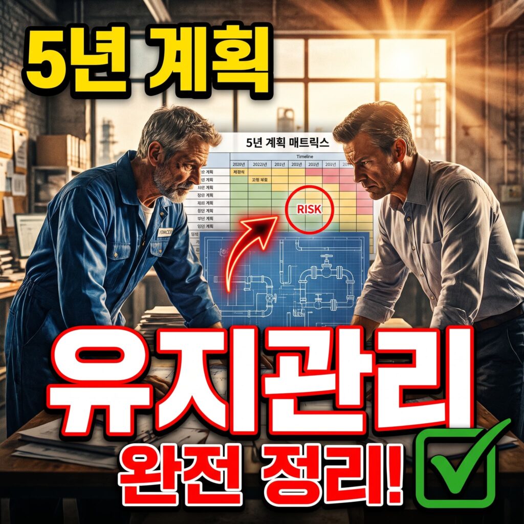 5년 배관 유지관리 계획 세우기 — 예산·주기·리스크 매트릭스
