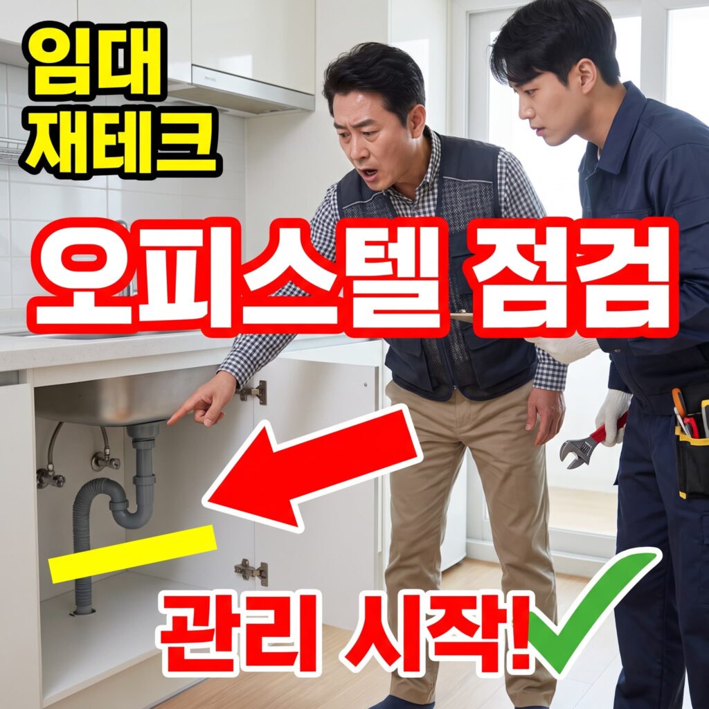 50대 재테크 목적 오피스텔 임대 관리 배관 사전 점검 케이스