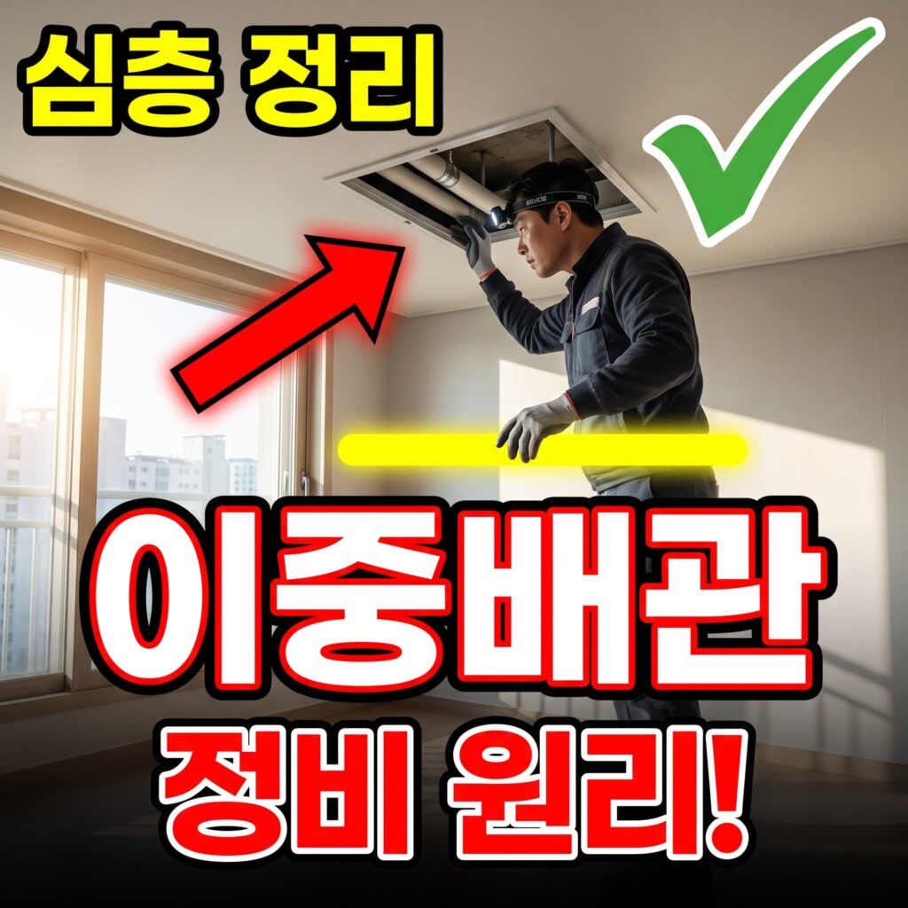 이중배관 심층 — 층상 배관·점검구·세대 정비의 원리