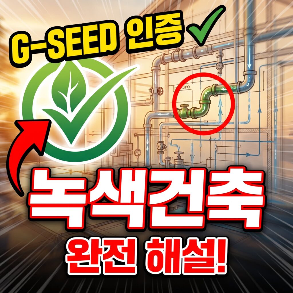녹색건축·G-SEED 인증에 배관이 왜 중요한가
