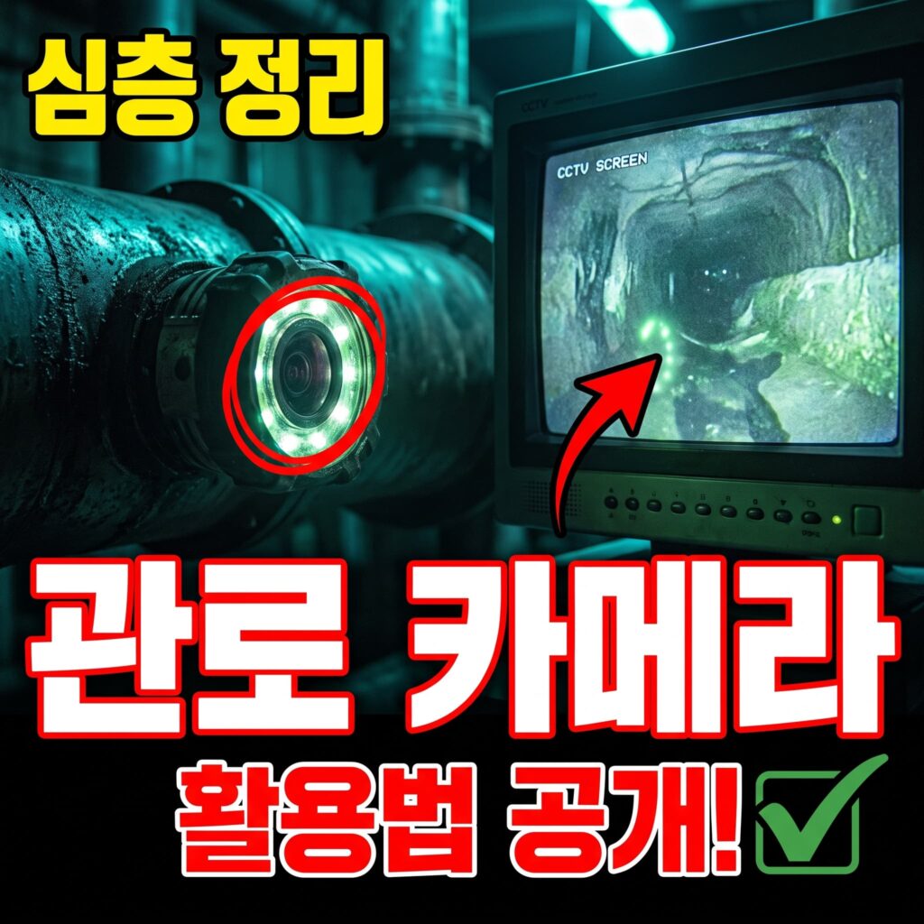 CCTV 관로 카메라 심층 — 촬영 원리·정방향·측방향 활용법