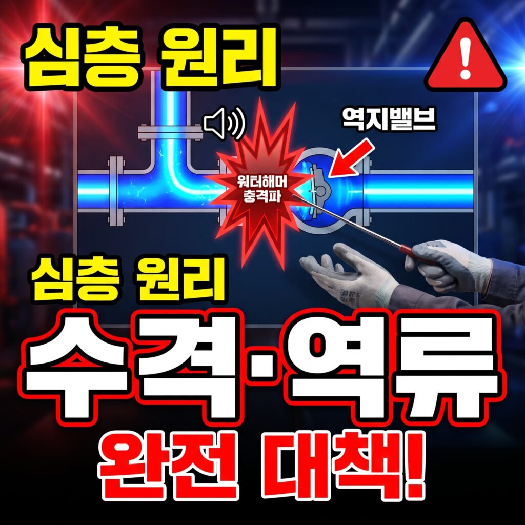 수격·역류 원리 심층 — 워터해머·백프레셔·역지밸브 대책