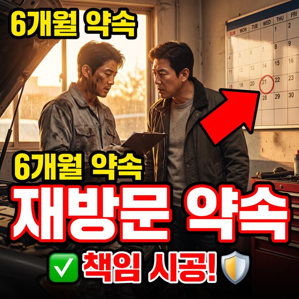 6개월 재방문 약속, 저희가 걸어두는 책임