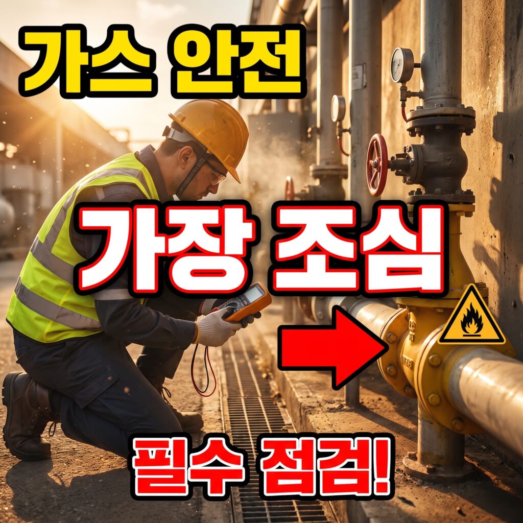 가스 안전, 배관 작업 중 가장 조심해야 할 것