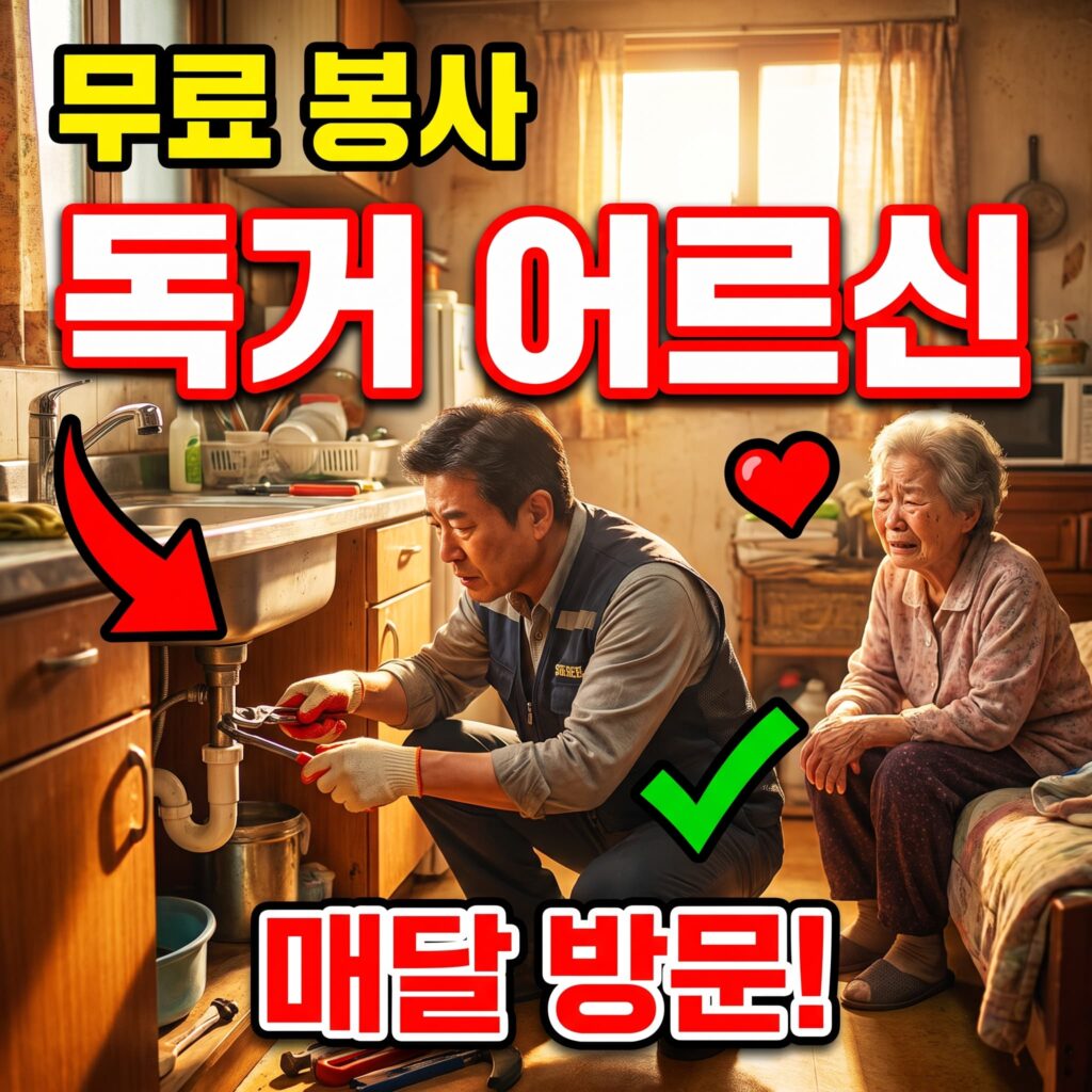 독거 어르신 무료 봉사, 저희가 매달 다녀오는 곳