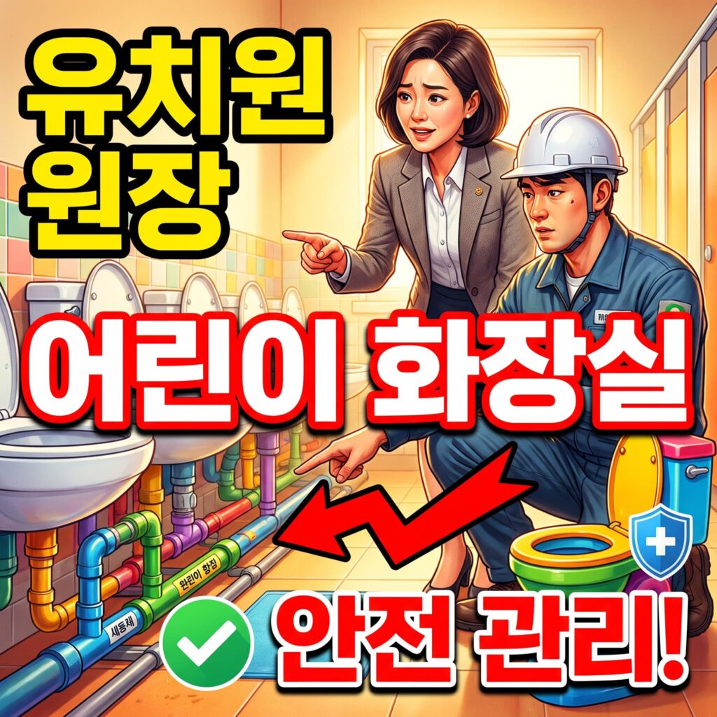 유치원 원장님의 어린이 화장실 안전한 배관 관리