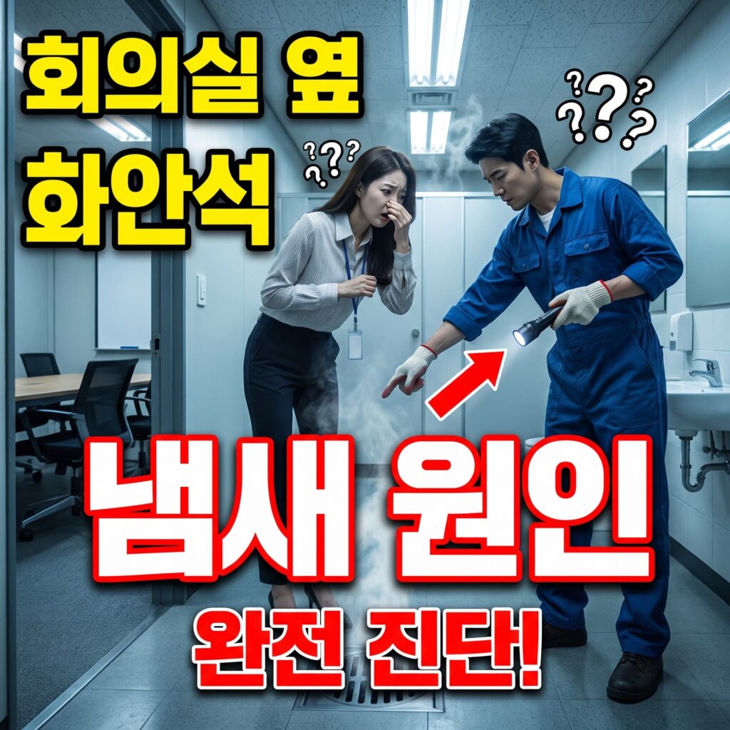 마케터가 회의실 옆 화장실에서 발견한 냄새 원인
