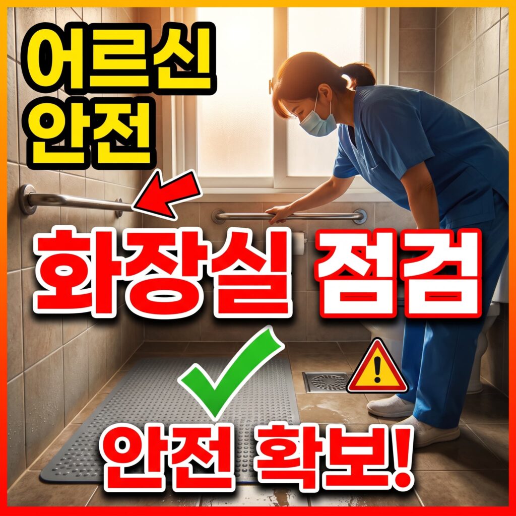 거동 불편 어르신 가정, 화장실 배수 안전 점검