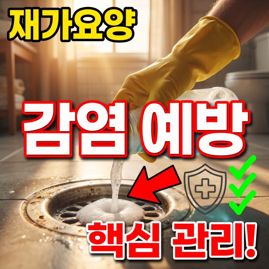 재가요양 가정 배수 관리, 감염 예방이 핵심