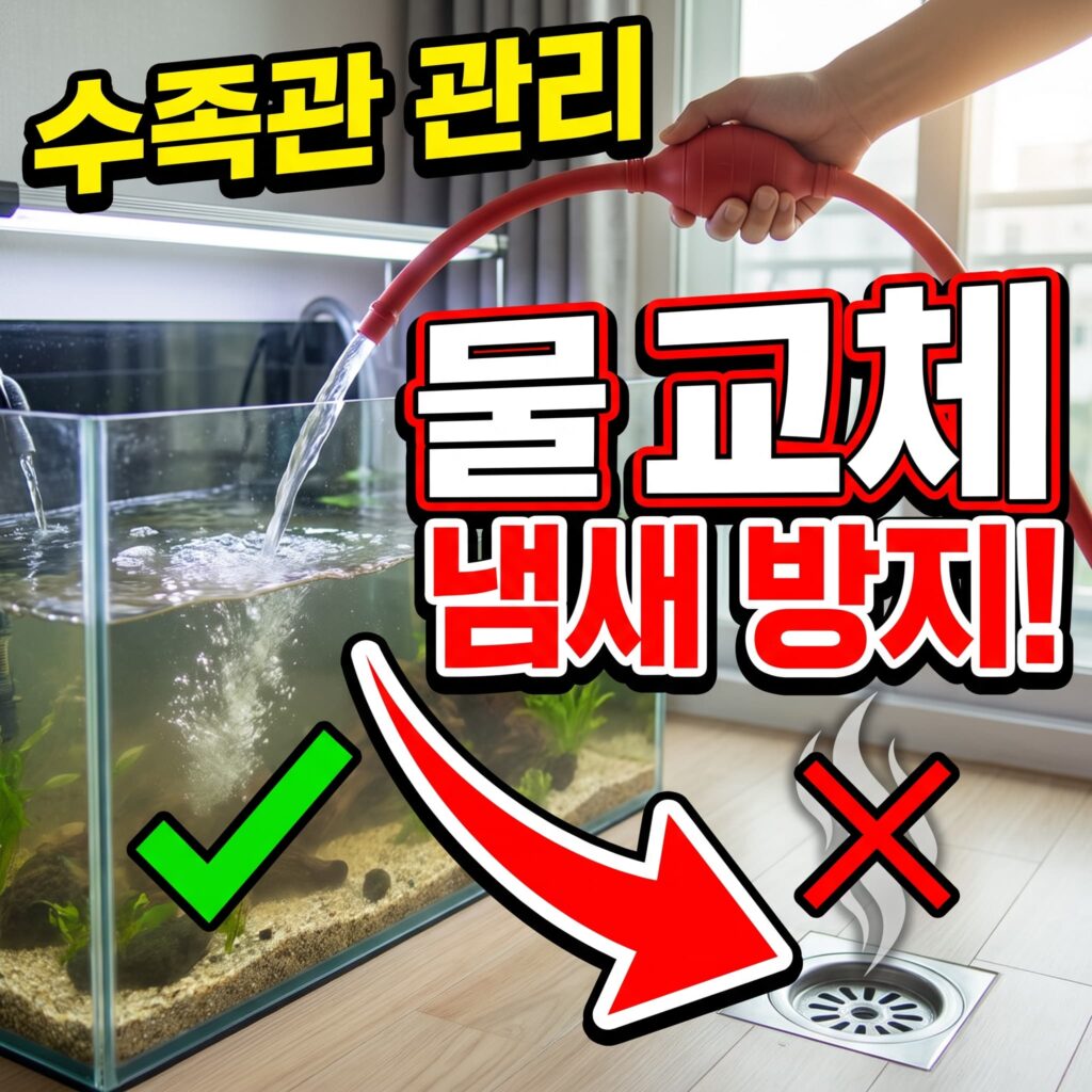어항·수족관 물 교체, 배수구 안전과 실내 냄새
