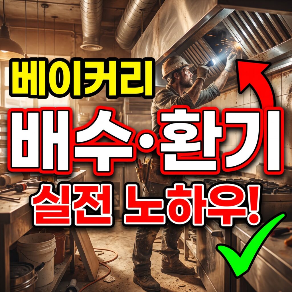 베이커리 개업 배수·환기 실전 노하우