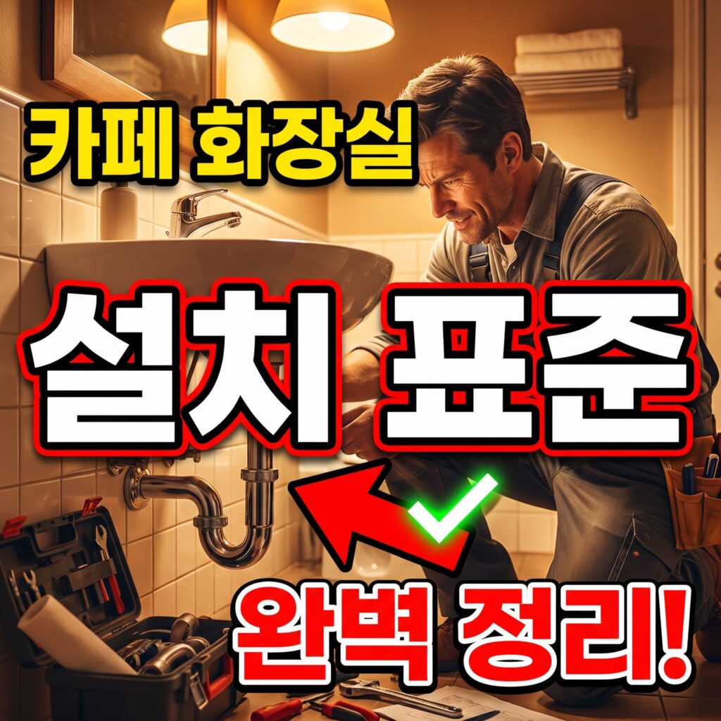카페 화장실 배관 설치 표준안