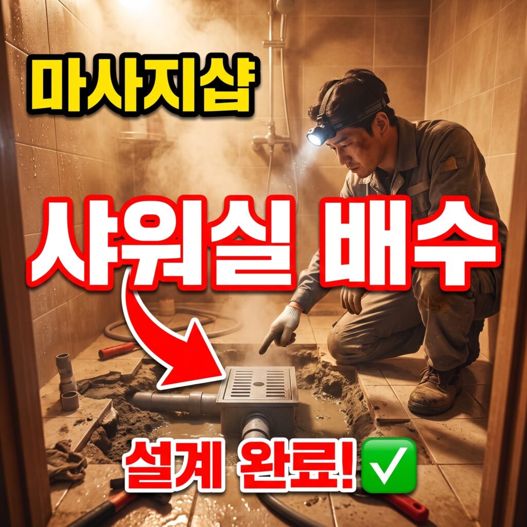 마사지샵 개업 화장실·샤워실 배수 설계