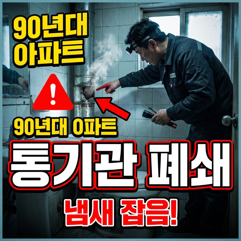 1990년대 아파트 화장실 정화조 냄새, 통기관 폐쇄 사례