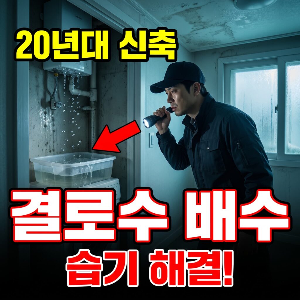 2020년대 신축 아파트 결로수 배수 부족, 실내 습기 사례