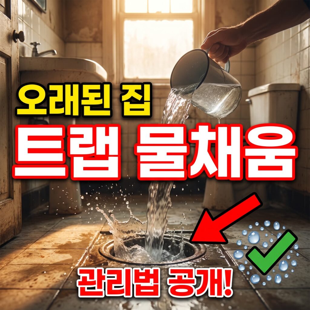 트랩 물 채우기와 오래된 집 배수구 관리