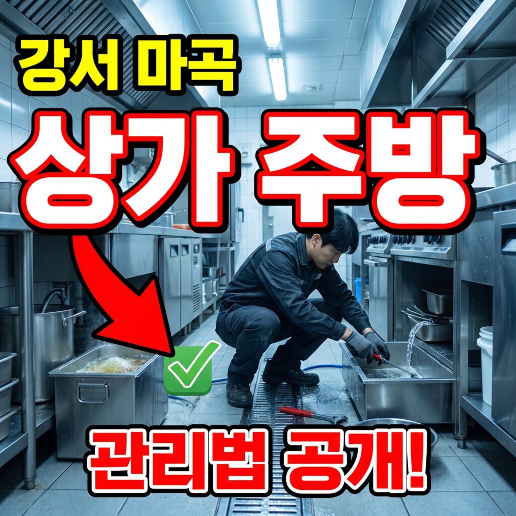 강서 마곡 오피스타운 상가 주방 배수 관리법
