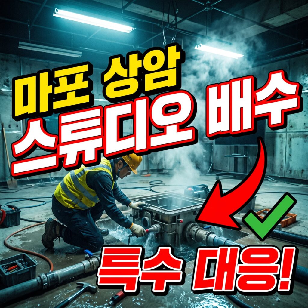 마포 상암 방송사 스튜디오 특수 배수 대응