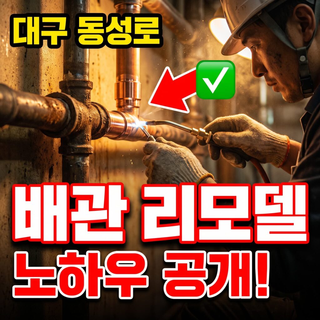 대구 동성로 노후 상가 배관 리모델링 노하우