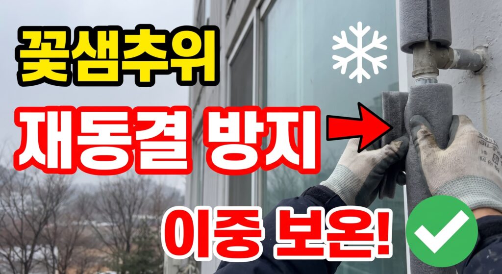 꽃샘추위 재동결, 3월 배관 두 번 얼리지 않는 법