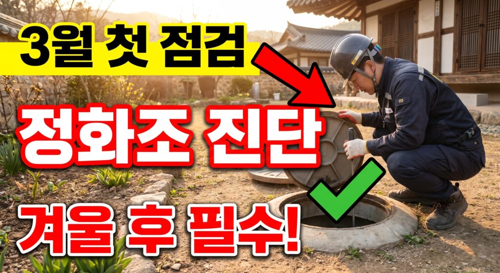 3월 정화조 첫 점검, 겨울을 넘긴 뒤 확인 사항