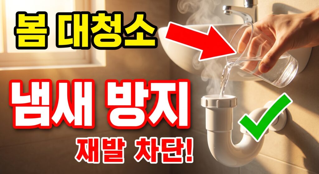 봄맞이 대청소 후 배수구 냄새 재발 방지