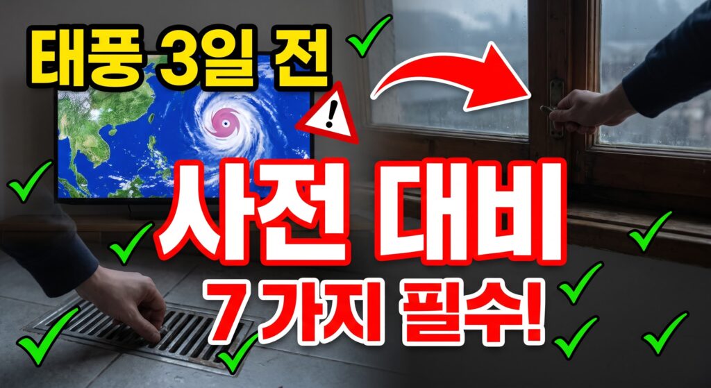 태풍 예보 3일 전, 저희가 권하는 사전 대비 7가지