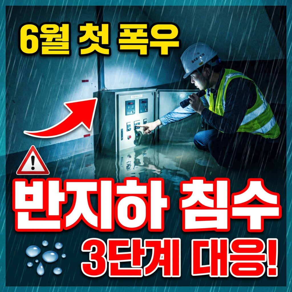 6월 첫 폭우, 반지하 침수 신호 3단계 대응