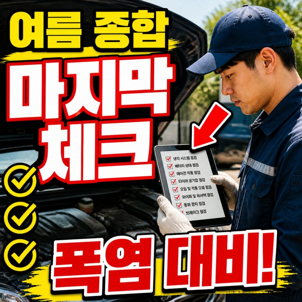 여름 종합 배수 점검, 폭염과 태풍을 견디는 마지막 체크