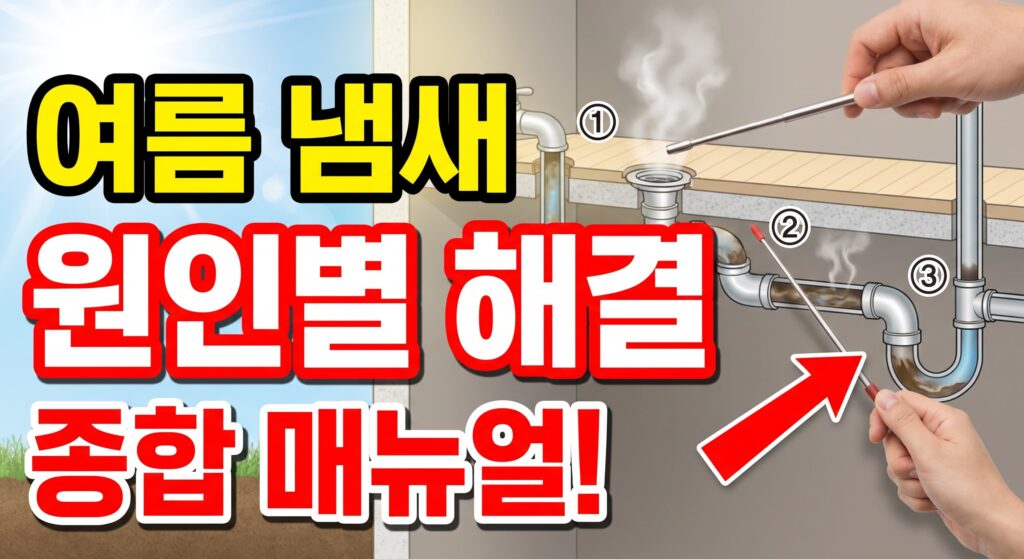 여름 하수구 냄새 종합, 원인별 해결 매뉴얼