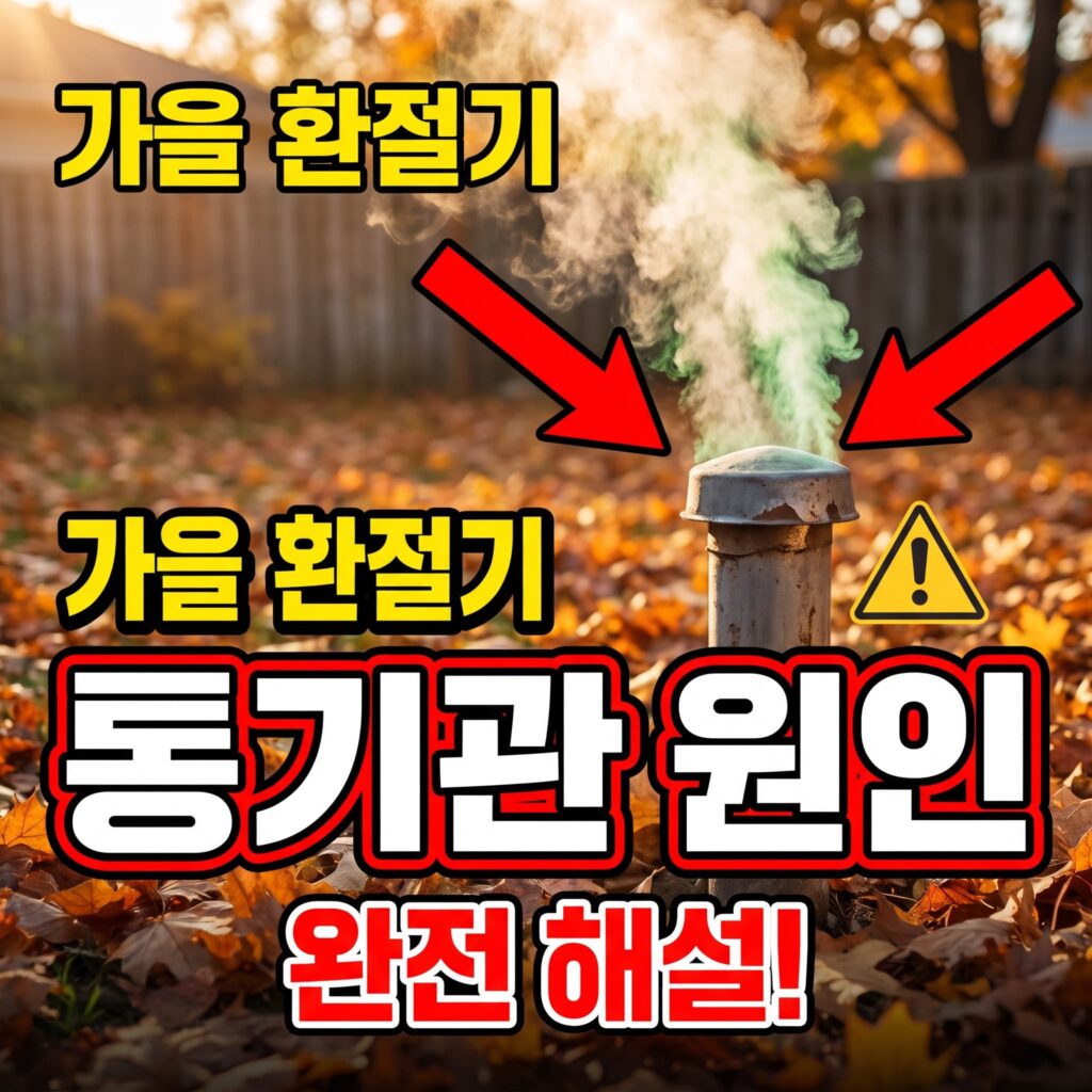 가을 환절기 정화조 냄새, 원인은 통기관