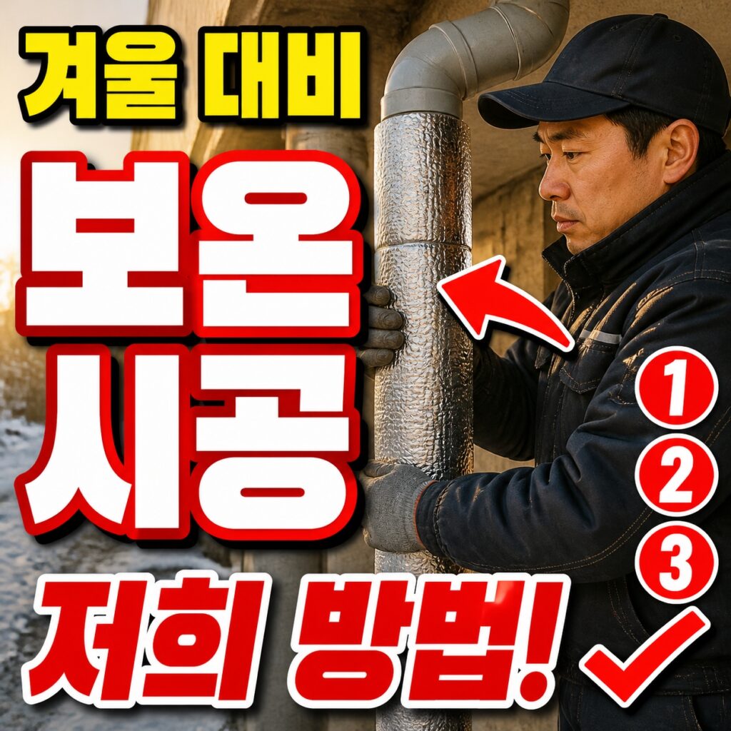 겨울 대비 배수구 보온, 저희가 시공하는 방법