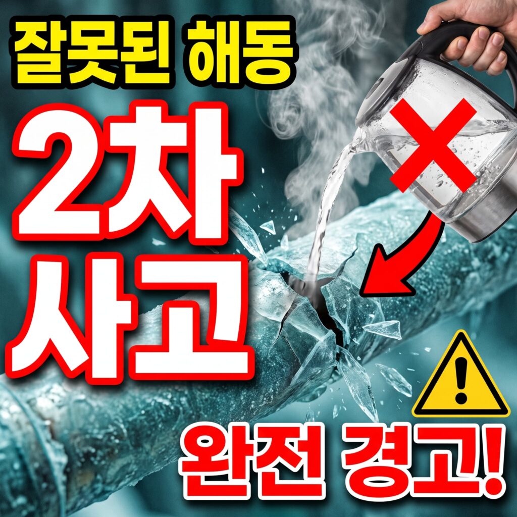 동파 배관 복구, 잘못된 해동이 부르는 2차 사고