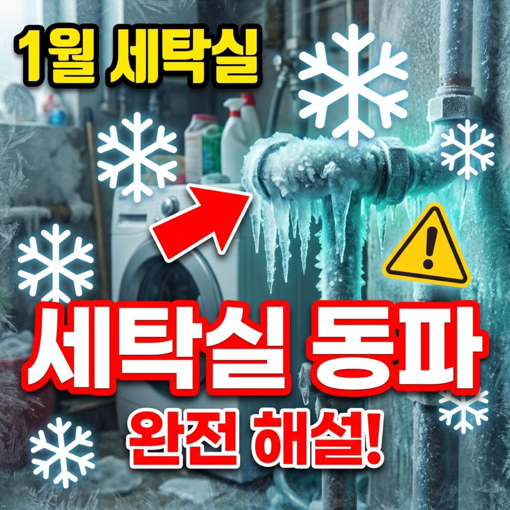 1월 세탁실 배관, 왜 얼기 쉬운가