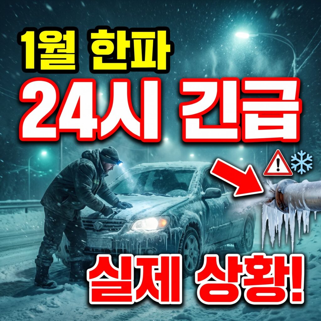 1월 한파 특보, 저희 24시간 긴급출동 실제 상황