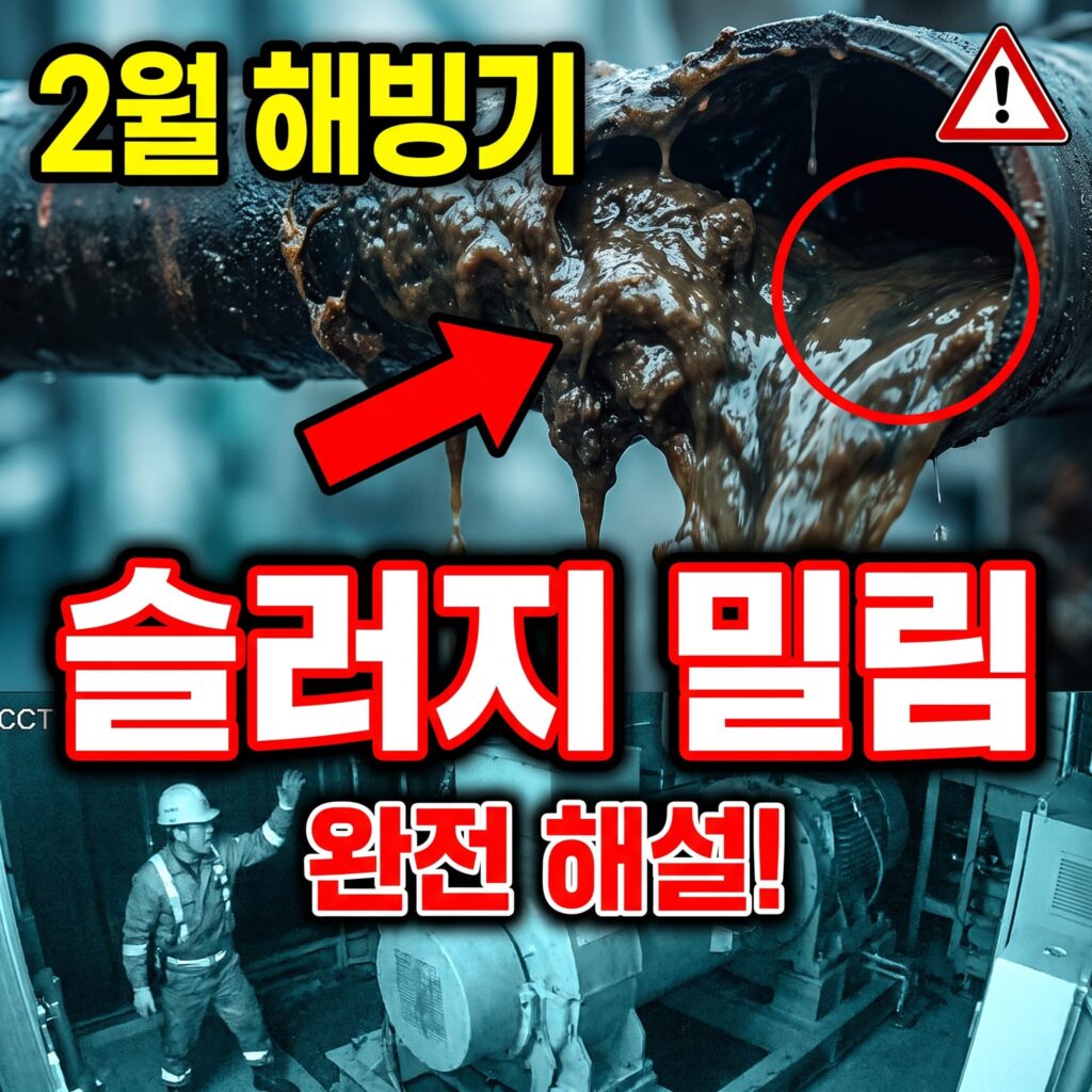 2월 해빙기, 얼었던 슬러지가 한꺼번에 밀려오는 이유