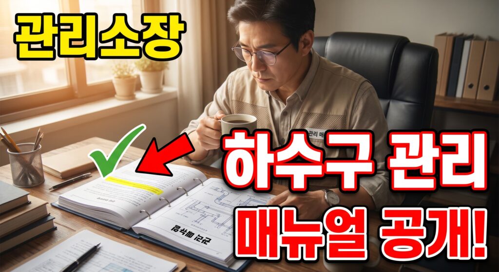 아파트 관리소장을 위한 하수구 관리 매뉴얼