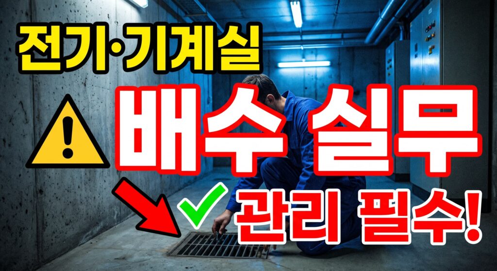 아파트 전기실·기계실 배수 관리 실무