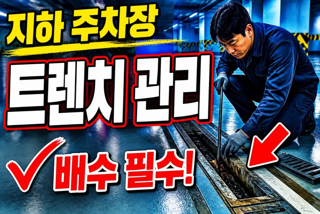 오피스텔 지하 주차장 배수·트렌치 관리
