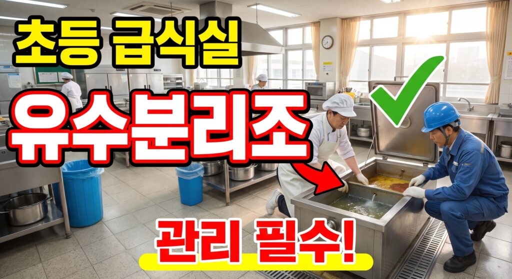 초등학교 급식실 배수·유수분리조 관리
