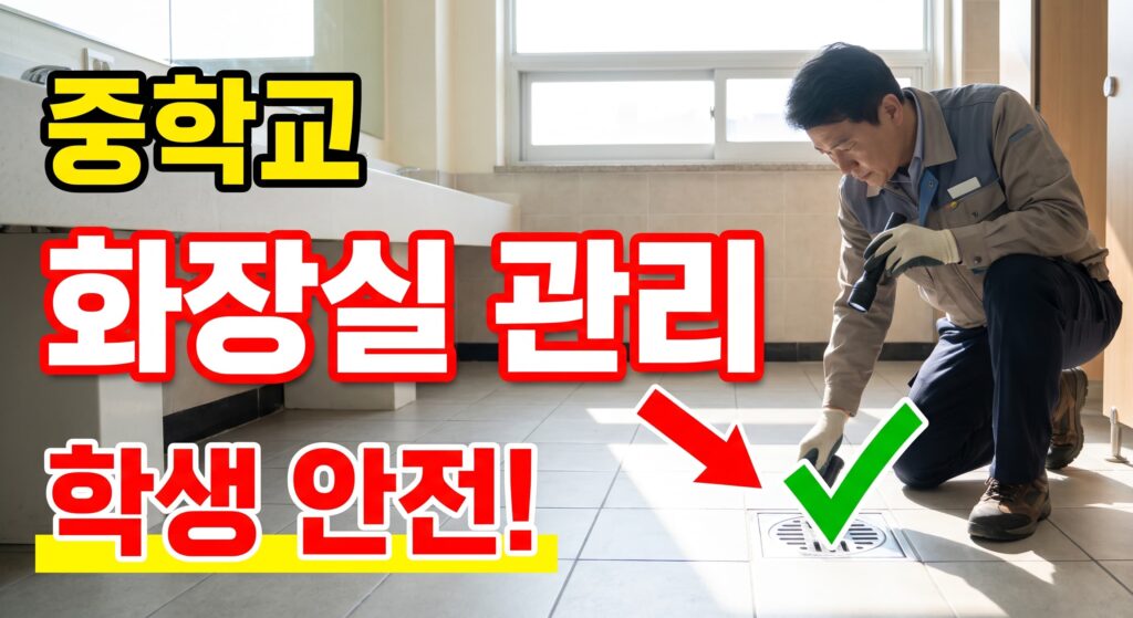 중학교 화장실 배수 관리와 학생 안전