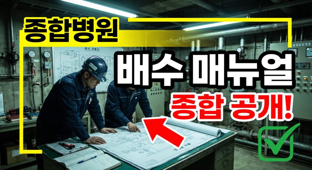 종합병원 시설관리팀을 위한 배수 종합 매뉴얼