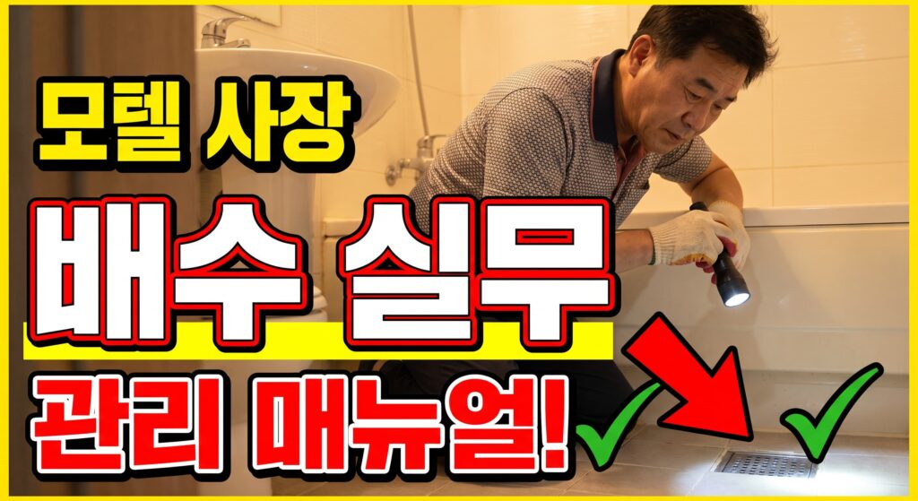 모텔 사장님을 위한 배수 관리 실무