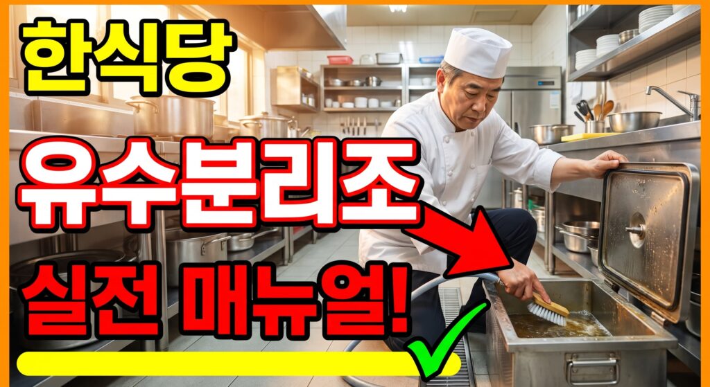 한식당 주방 배수·유수분리조 실전 매뉴얼