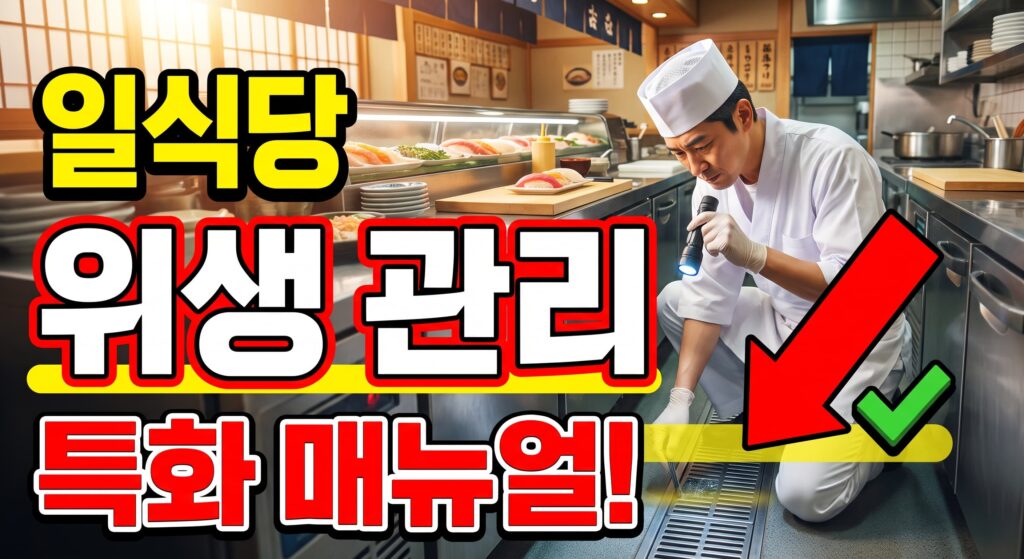 일식당 초밥·회 조리 배수 위생 관리
