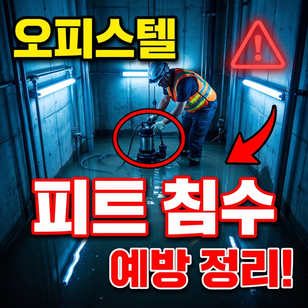 오피스텔 엘리베이터 피트 침수 예방과 배수