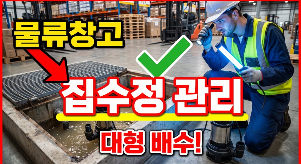 물류창고 대형 배수·집수정 관리